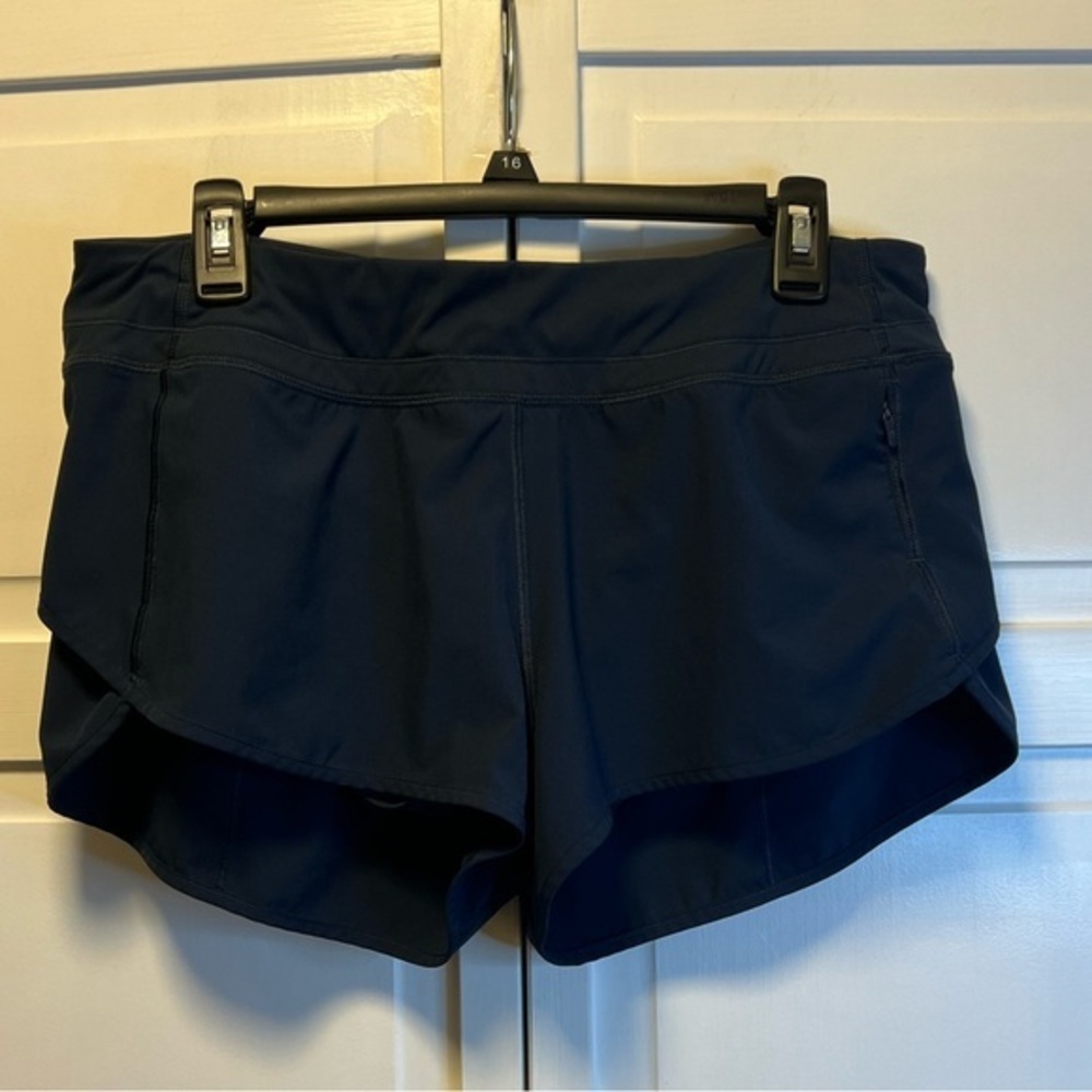 CRZ YOGA Sports Shorts With Built In Brief Size Women’s 12 Color Navy Blue